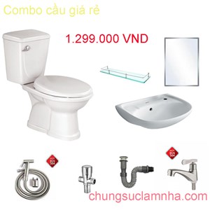 Combo bàn cầu 8 món Standard 6