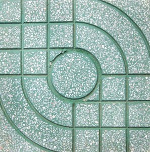 Gạch terrazzo 40x40 QP1 màu xanh